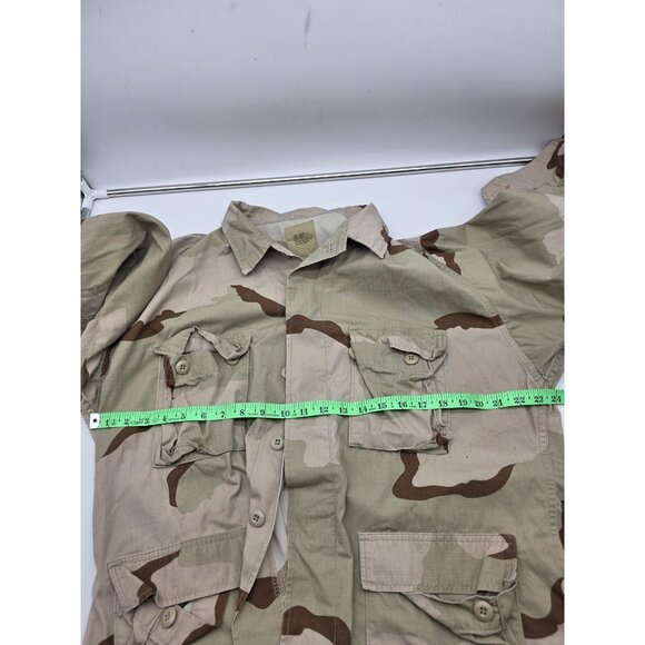 Vintage US Military Coat Mens Large Regular Desert Camouflage Camo Ripstop 90s - Picture 12 of 14
